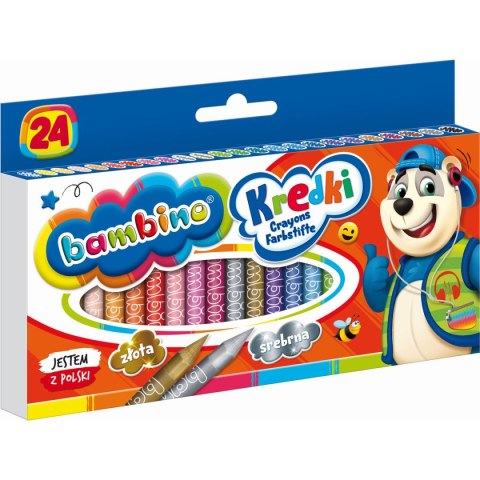 Kredki glinkowe St.Majewski Bambino 24 kol. Kredki glinkowe St.Majewski Bambino 24 kol.