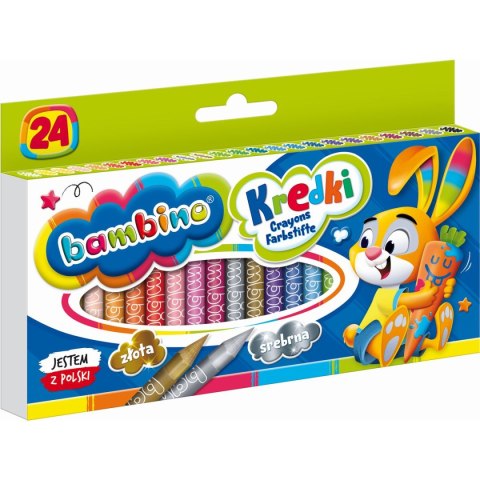 Kredki glinkowe St.Majewski Bambino 24 kol. Kredki glinkowe St.Majewski Bambino 24 kol.
