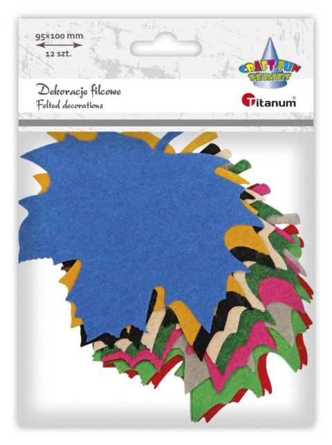 Ozdoba filcowa Titanum Craft-Fun Series Liscie klonu (3638) Ozdoba filcowa Titanum Craft-Fun Series Liscie klonu (3638)