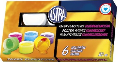 Farby plakatowe Astra fluorescencyjne kolor: mix 10ml 6 kolor. Farby plakatowe Astra fluorescencyjne kolor: mix 10ml 6 kolor.