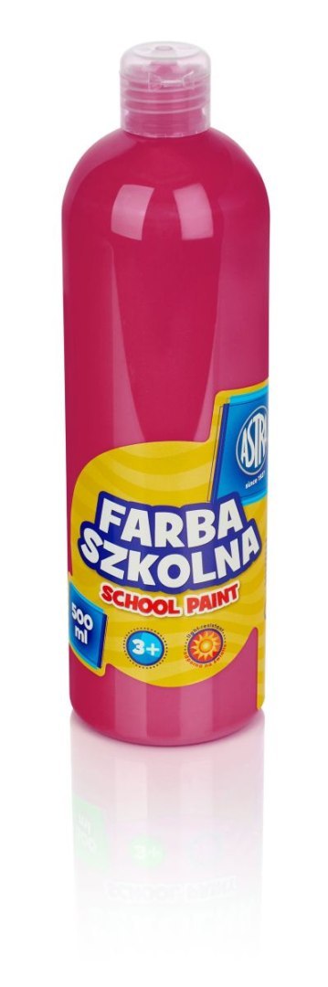 Farby plakatowe Astra kolor: różowy 500ml 1 kolor. (301109003) Farby plakatowe Astra kolor: różowy 500ml 1 kolor. (301109003)