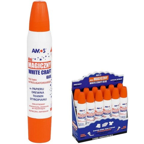 Klej w płynie Amos dwustronny 34ml 36g (130-1488) Klej w płynie Amos dwustronny 34ml 36g (130-1488)