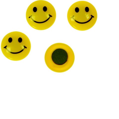 Magnes okrągłe 20 mm żółty [mm:] 20 Titanum (T-25029) 8 sztuk