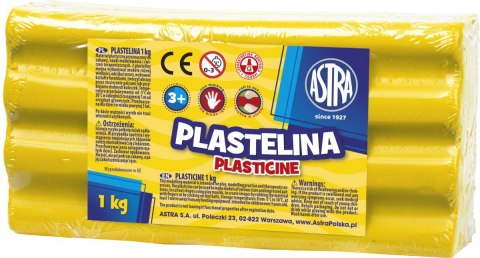 Plastelina Astra 1 kol. żółta 1000g Plastelina Astra 1 kol. żółta 1000g