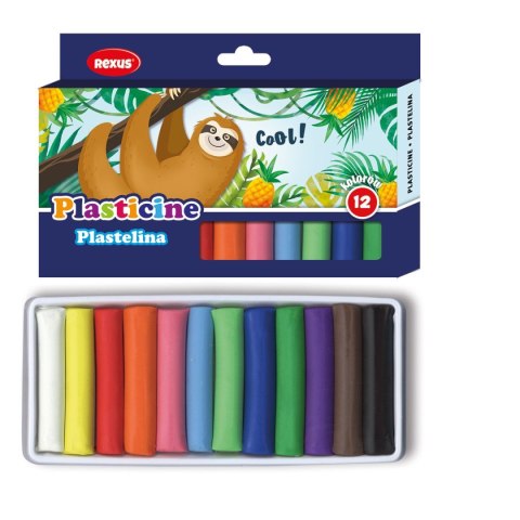 Plastelina Rexus 12 kol. mix 200g (603553) Plastelina Rexus 12 kol. mix 200g (603553)
