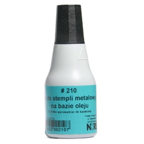 Tusz do stempli metalowych Noris 25 ml czarny Tusz do stempli metalowych Noris 25 ml czarny