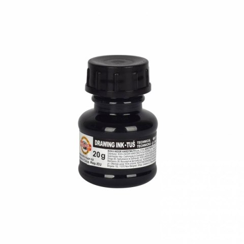 Tusz kreślarski Koh-I-Noor kolor: czarny 20ml (141722) Tusz kreślarski Koh-I-Noor kolor: czarny 20ml (141722)