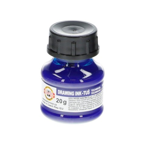 Tusz kreślarski Koh-I-Noor kolor: niebieski 20ml Tusz kreślarski Koh-I-Noor kolor: niebieski 20ml