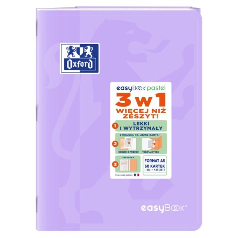 Zeszyt EASYBOOK PASTEL A5 60k. 90g linia Oxford (400161236) Zeszyt EASYBOOK PASTEL A5 60k. 90g linia Oxford (400161236)