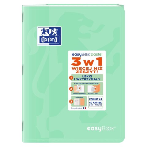Zeszyt EASYBOOK PASTEL A5 60k. 90g linia Oxford (400161236) Zeszyt EASYBOOK PASTEL A5 60k. 90g linia Oxford (400161236)