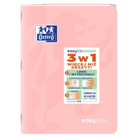 Zeszyt EASYBOOK PASTEL A5 60k. 90g linia Oxford (400161236) Zeszyt EASYBOOK PASTEL A5 60k. 90g linia Oxford (400161236)
