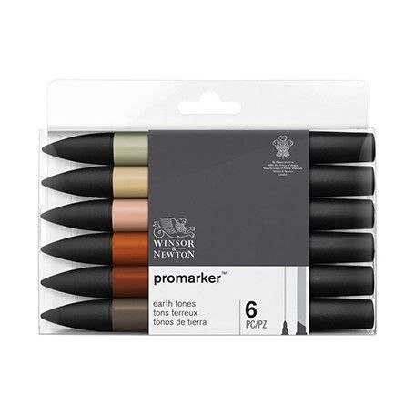 Marker specjalistyczny Winsor Zestaw 6szt earth tones (0290160) Marker specjalistyczny Winsor Zestaw 6szt earth tones (0290160)