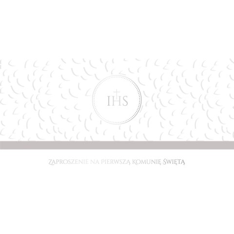 Zaproszenie komunia Tasiemka Ab Card (ZK)