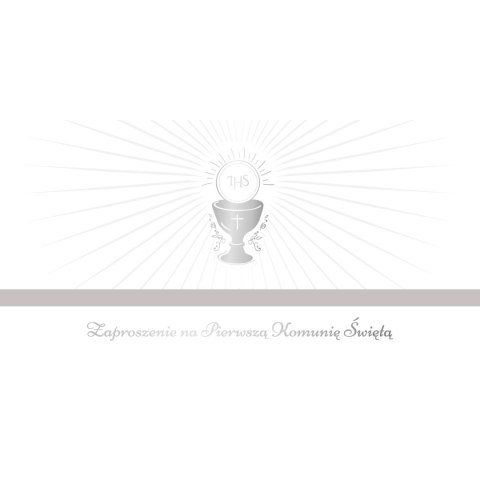 Zaproszenie komunia Tasiemka Ab Card (ZK)