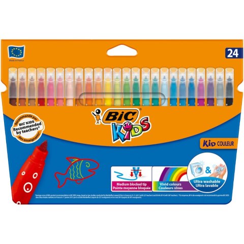 Flamaster Bic Kids Kid Couleu r24 kol 24 kol. (8418005) Flamaster Bic Kids Kid Couleu r24 kol 24 kol. (8418005)