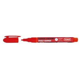 Marker specjalistyczny Toma kredowy czerwony 1,5mm ścięta końcówka