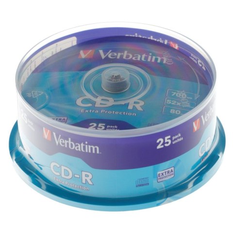 Płyta cd Verbatim CD-R cake 25 700MB x52 Płyta cd Verbatim CD-R cake 25 700MB x52