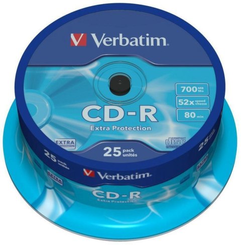 Płyta cd Verbatim CD-R cake 25 700MB x52 Płyta cd Verbatim CD-R cake 25 700MB x52