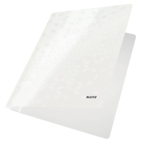 Skoroszyt Leitz WOW A4 biały perłowy karton 80g (30010001) Skoroszyt Leitz WOW A4 biały perłowy karton 80g (30010001)
