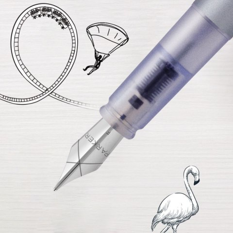 Ekskluzywne pióro tłoczkowe Parker VECTOR XL M silver (2159745) Ekskluzywne pióro tłoczkowe Parker VECTOR XL M silver (2159745)