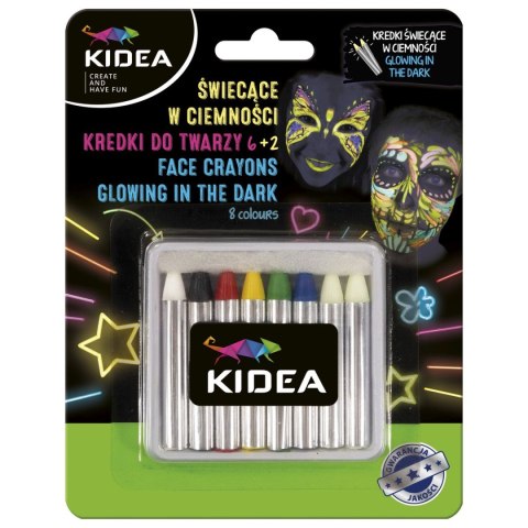 Farba do malowania twarzy Kidea 8 kolor. (KDT8SKA) Farba do malowania twarzy Kidea 8 kolor. (KDT8SKA)