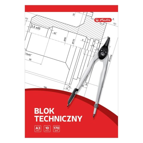 Blok techniczny 9583634 A3 biały 10k Herlitz (400198598) Blok techniczny 9583634 A3 biały 10k Herlitz (400198598)