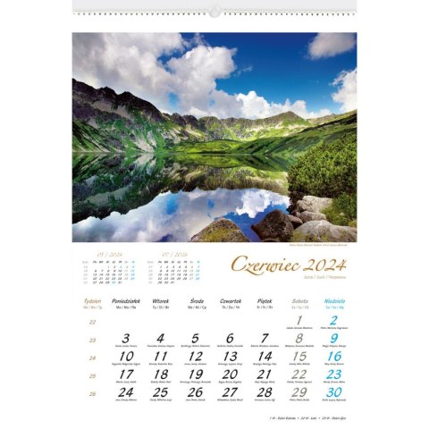 Kalendarz ścienny PEJZAŻE TATRZAŃSKIE 13-planszowe 2024 320mm x 470mm Lucrum (RW05) Kalendarz ścienny PEJZAŻE TATRZAŃSKIE 13-planszowe 2024 320mm x 470mm Lucrum (RW05)