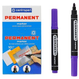 Marker permanentny Centropen fiolet 2,5mm okrągła końcówka (8566)
