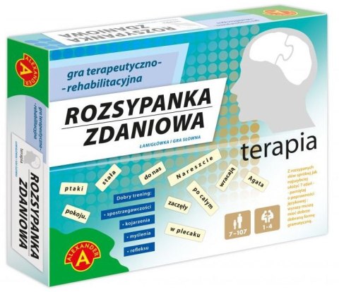 Gra logiczna TERAPIA Rozsypanka zdaniowa Alexander Gra logiczna TERAPIA Rozsypanka zdaniowa Alexander