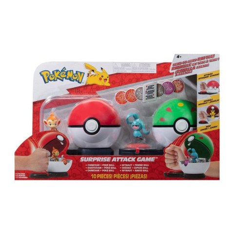 Gra zręcznościowa Orbico Sp. Z O.o. POKEMON Surprise Attack Chimchar Poké Ball vs. Wynaut Friend Ball Seria 3 (PKW3166) Gra zręcznościowa Orbico Sp. Z O.o. POKEMON Surprise Attack Chimchar Poké Ball vs. Wynaut Friend Ball Seria 3 (PKW3166)