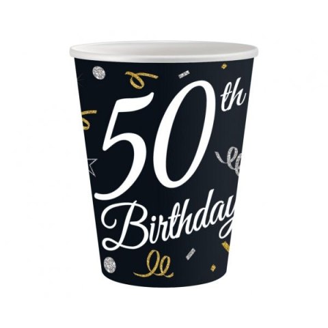 Kubek jednorazowy Godan 50 urodziny 6 szt. papier (KP-50BD) Kubek jednorazowy Godan 50 urodziny 6 szt. papier (KP-50BD)