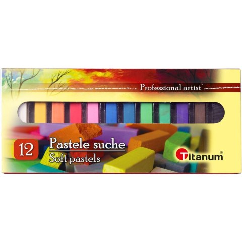 Pastele suche Titanum 12 kolorów Pastele suche Titanum 12 kolorów