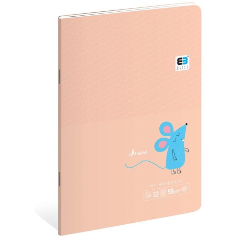 Zeszyt Black & Blue pastel A5 32k. 90g krata Interdruk (ZE32#BBP)