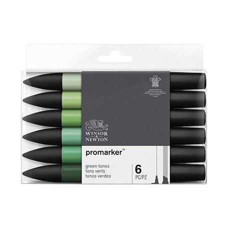 Marker specjalistyczny Winsor Zestaw 6szt green tones mix (0290158) Marker specjalistyczny Winsor Zestaw 6szt green tones mix (0290158)