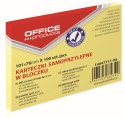 Notes samoprzylepny (karteczki) Office Products żółty jasny 100k [mm:] 101x76 (14047711-06)
