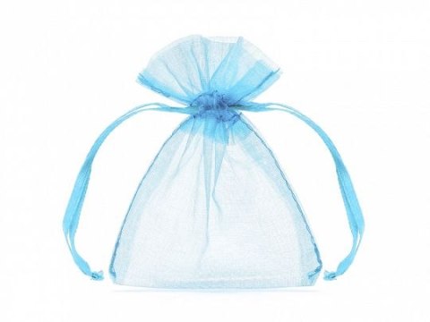 Organza Partydeco Woreczki z organzy, błękit, 10cm niebieski (WRG5-011-10) Organza Partydeco Woreczki z organzy, błękit, 10cm niebieski (WRG5-011-10)