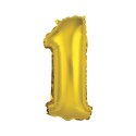Balon foliowy Godan cyfra 1 złoty 35 cm (FG-C35Z1)