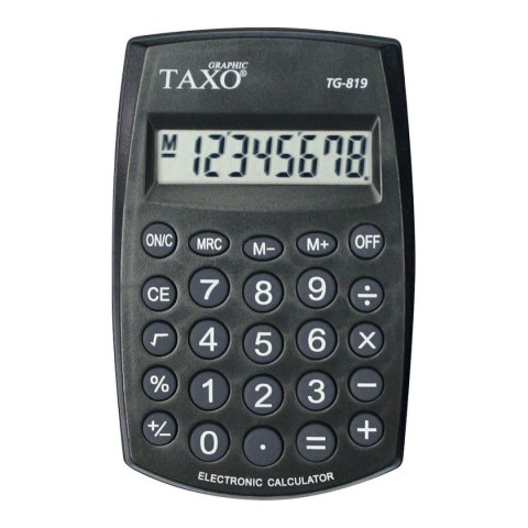 Kalkulator kieszonkowy TG-819 Taxo Graphic 8-pozycyjny Kalkulator kieszonkowy TG-819 Taxo Graphic 8-pozycyjny