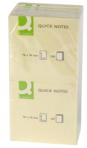 Notes samoprzylepny (karteczki) Q-Connect żółty 100k [mm:] 76x76 (KF10502)