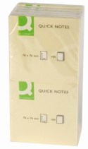 Notes samoprzylepny (karteczki) Q-Connect żółty 100k [mm:] 76x76 (KF10502)
