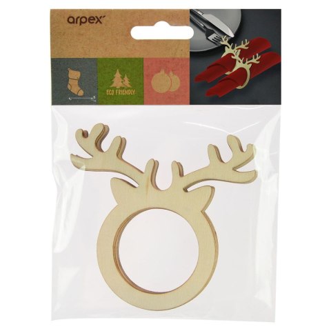 Serwetnik obrączki na serwetki reniferki 4 szt. Arpex (BN1529) Serwetnik obrączki na serwetki reniferki 4 szt. Arpex (BN1529)