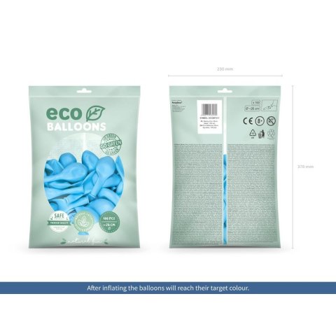 Balon gumowy Partydeco Pastel Eco Balloons błękitny 260mm (ECO26P-011) Balon gumowy Partydeco Pastel Eco Balloons błękitny 260mm (ECO26P-011)