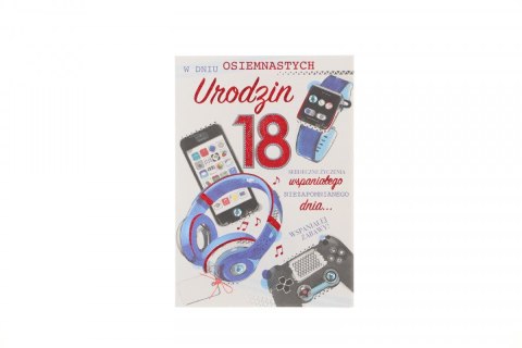 Kartka składana Urodziny młodzieżowe B6 Pol-mak (B6LUX_URML)