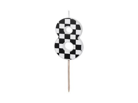 Świeczka urodzinowa Partydeco Cyferka 8, 5.5 cm, mix (SCU7-8) Świeczka urodzinowa Partydeco Cyferka 8, 5.5 cm, mix (SCU7-8)