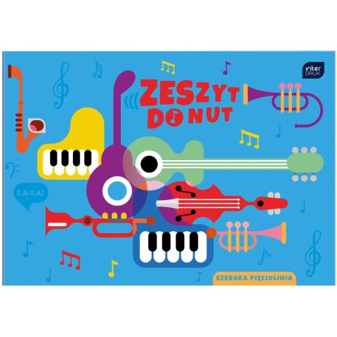 Zeszyt do nut Interdruk B5 16k. 70g linia (ZENB5) Zeszyt do nut Interdruk B5 16k. 70g linia (ZENB5)