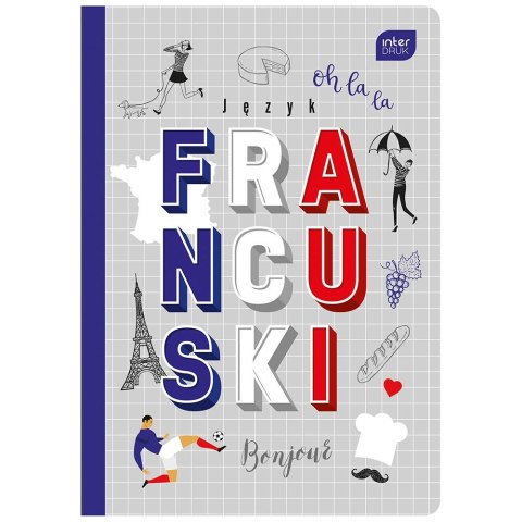 Zeszyt tematyczny Interdruk j.francuski A5 60k. krata (ZE60FRA) Zeszyt tematyczny Interdruk j.francuski A5 60k. krata (ZE60FRA)