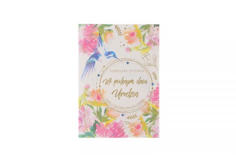 Kartka składana Urodziny B6 Pol-mak (B6LUX)