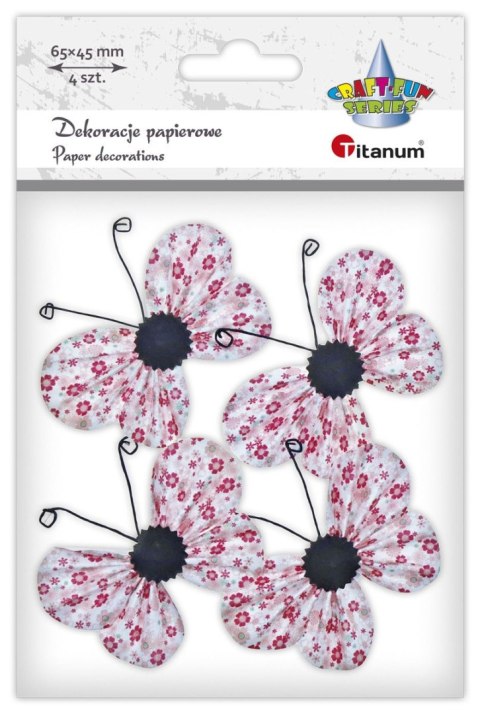 Ozdoba papierowa Craft-Fun Series motyle 3D Titanum (22YX0825-6A) Ozdoba papierowa Craft-Fun Series motyle 3D Titanum (22YX0825-6A)