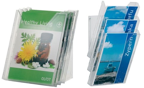 Pojemnik na dokumenty pionowy Durable Combiboxx A4 bezbarwny plastik Pojemnik na dokumenty pionowy Durable Combiboxx A4 bezbarwny plastik