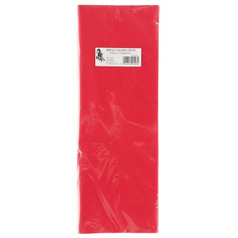 Bibuła gładka czewona gładka czerwona 700mm x 500mm (08) Bibuła gładka czewona gładka czerwona 700mm x 500mm (08)